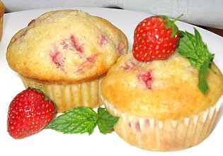 Beschwipste Erdbeer- Muffin